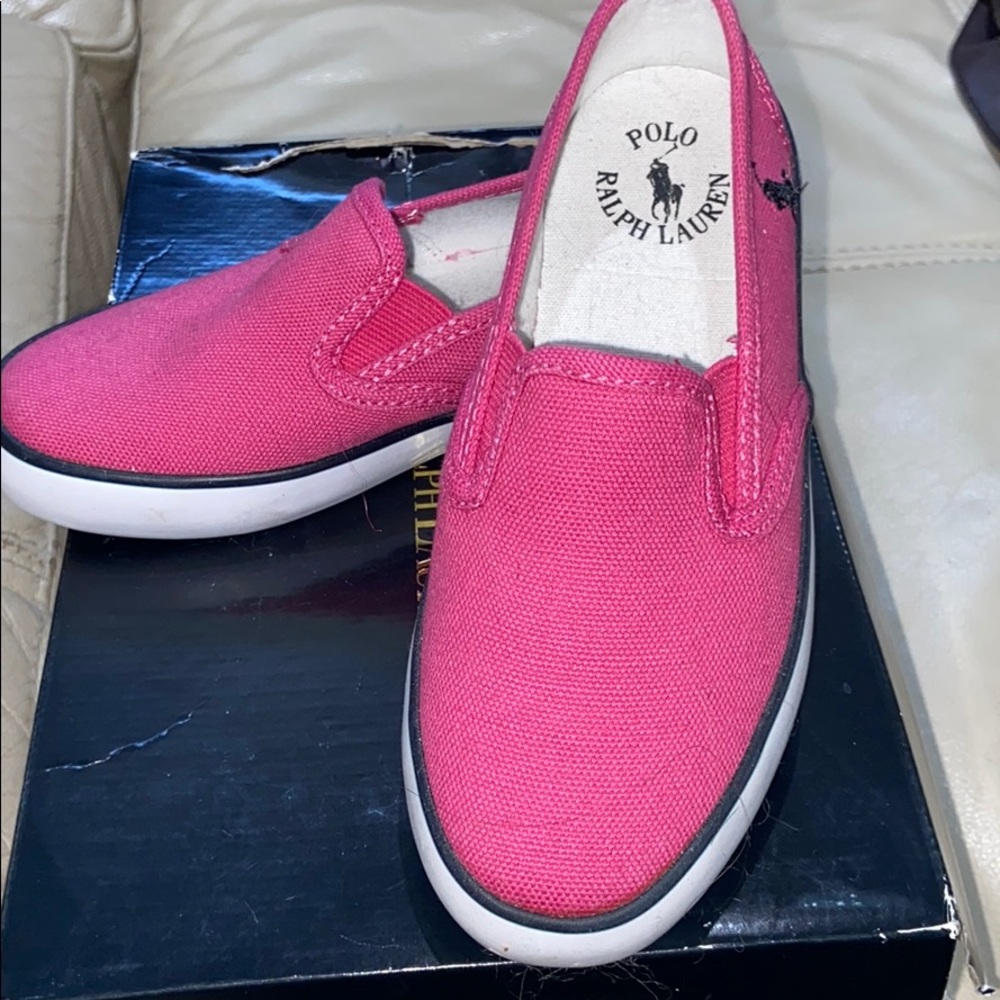 ✨💗✨RALPH LAUREN POLO SLIP ON STACEY SNEAKERS ✨💗✨